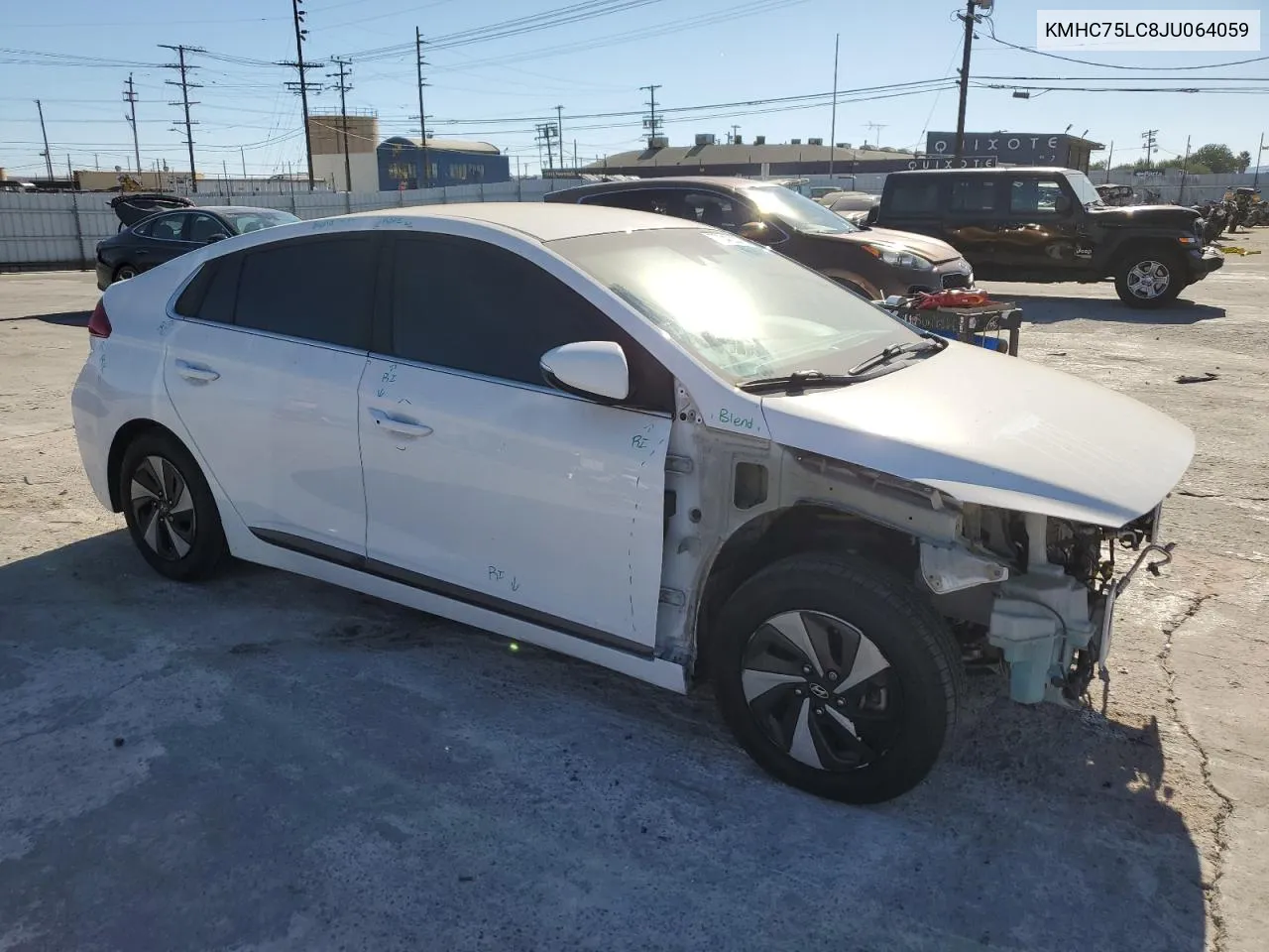 2018 Hyundai Ioniq Sel VIN: KMHC75LC8JU064059 Lot: 77040234