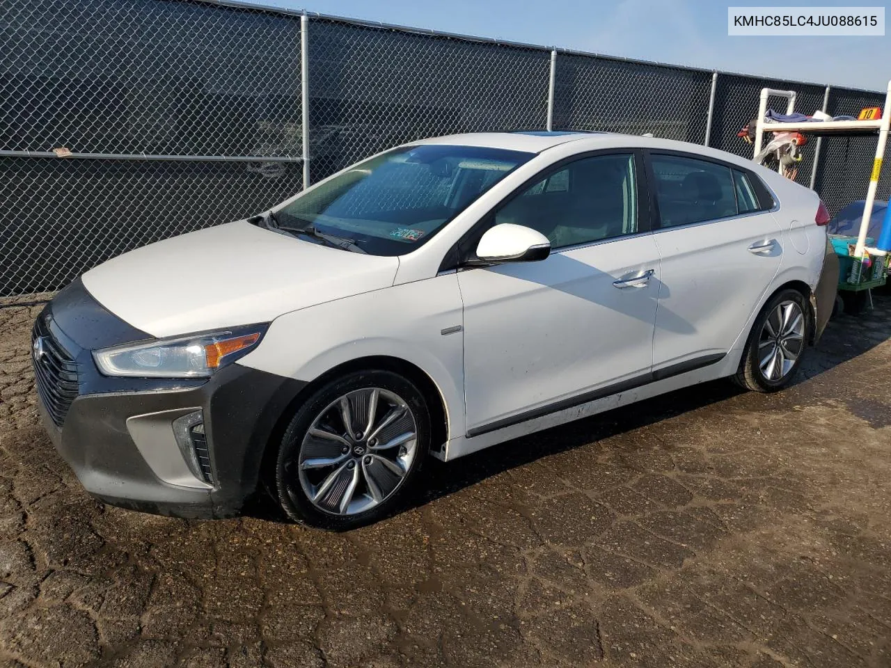 2018 Hyundai Ioniq Limited VIN: KMHC85LC4JU088615 Lot: 78621314