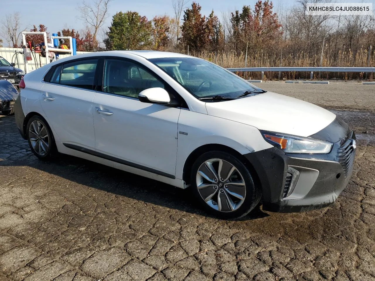 2018 Hyundai Ioniq Limited VIN: KMHC85LC4JU088615 Lot: 78621314