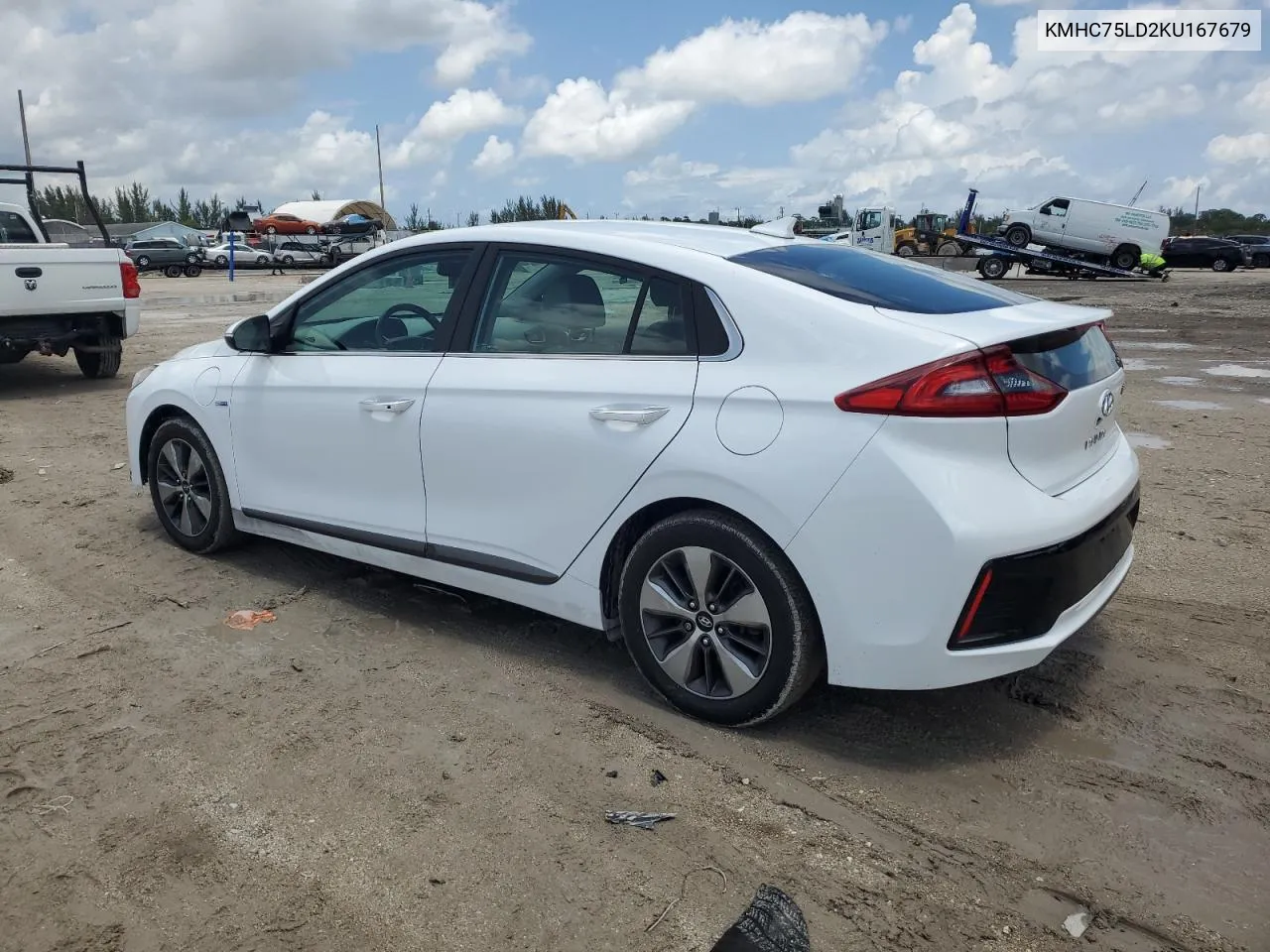 2019 Hyundai Ioniq Limited VIN: KMHC75LD2KU167679 Lot: 52621794