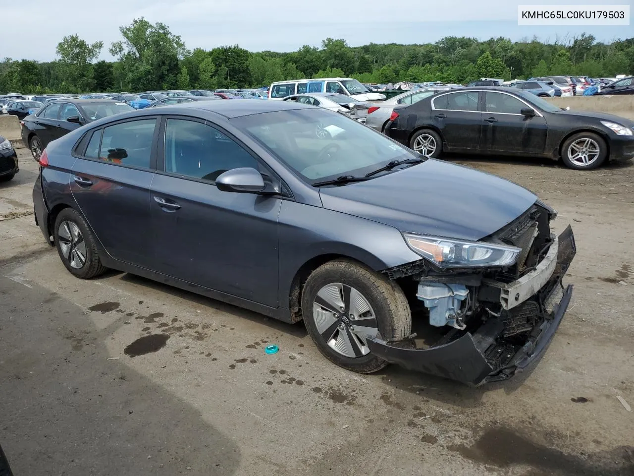 2019 Hyundai Ioniq Blue VIN: KMHC65LC0KU179503 Lot: 60602354