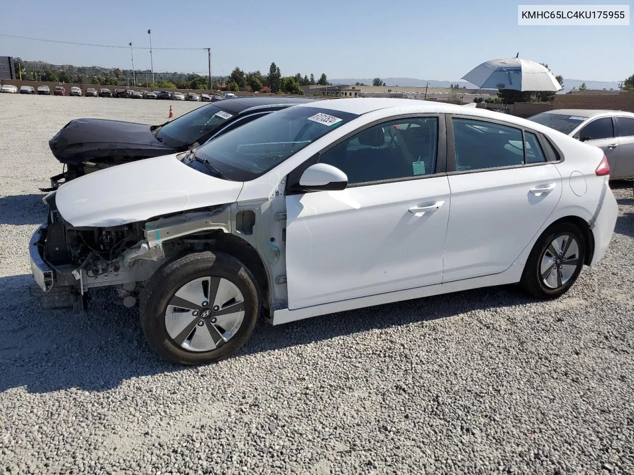 2019 Hyundai Ioniq Blue VIN: KMHC65LC4KU175955 Lot: 61313524