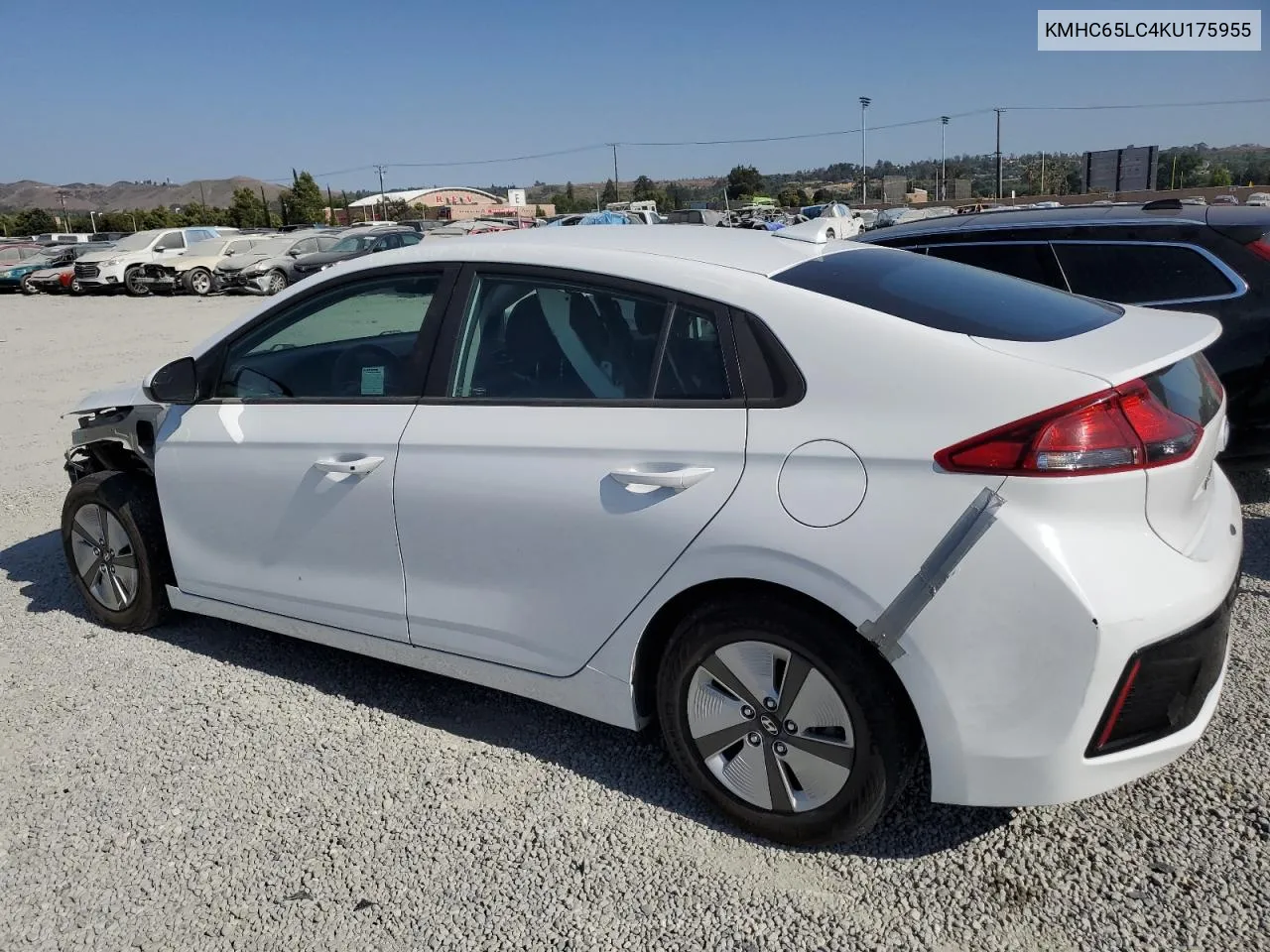 2019 Hyundai Ioniq Blue VIN: KMHC65LC4KU175955 Lot: 61313524