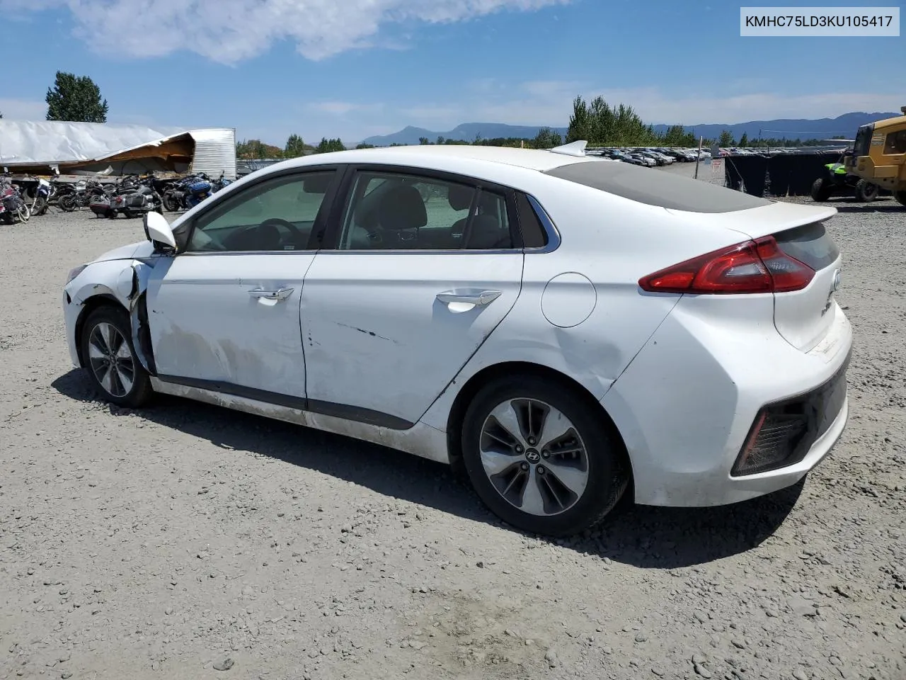 2019 Hyundai Ioniq Limited VIN: KMHC75LD3KU105417 Lot: 63463144