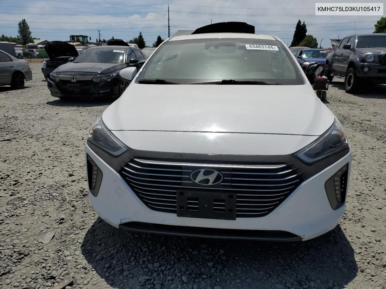 2019 Hyundai Ioniq Limited VIN: KMHC75LD3KU105417 Lot: 63463144