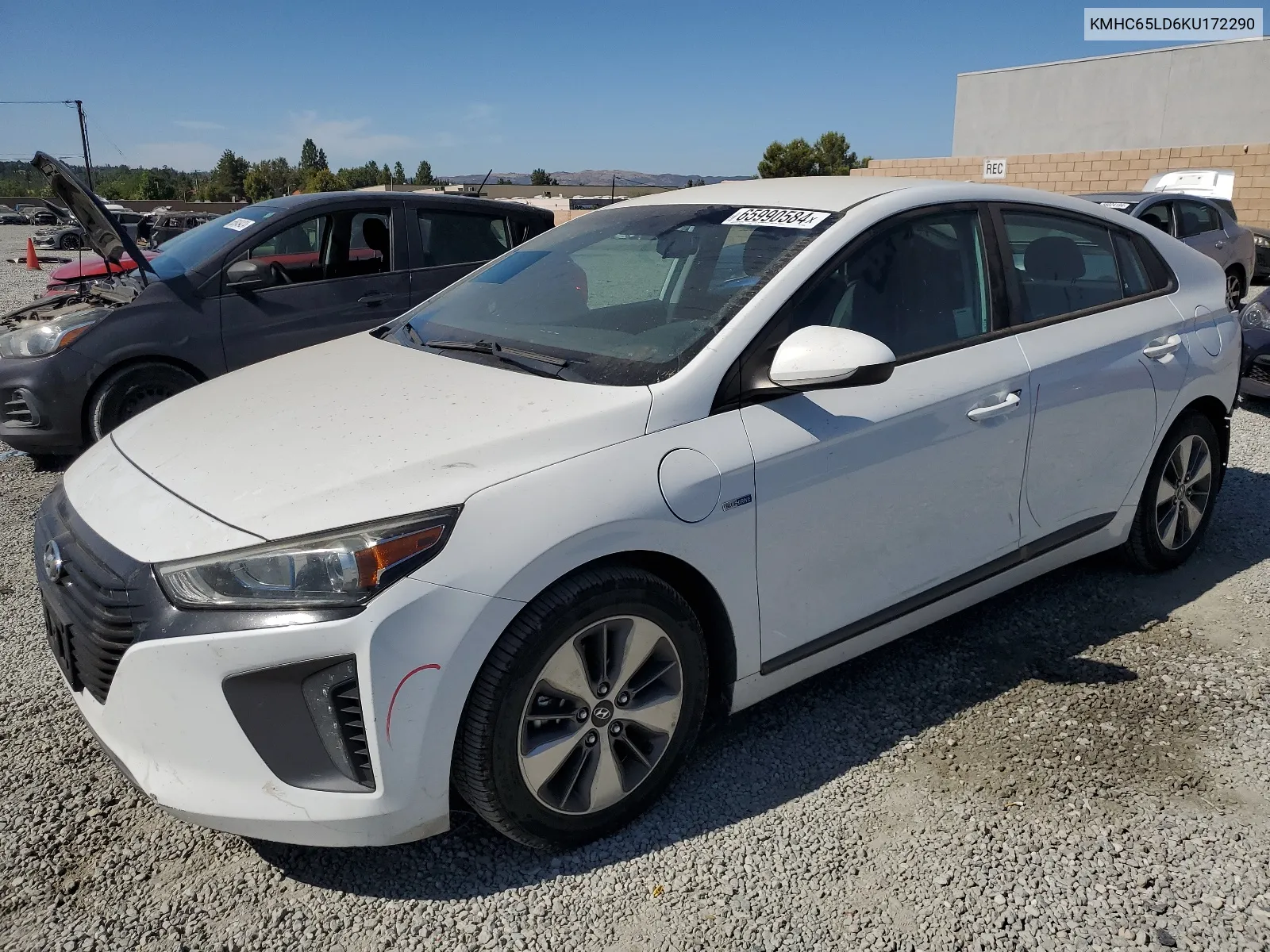 2019 Hyundai Ioniq VIN: KMHC65LD6KU172290 Lot: 65990584