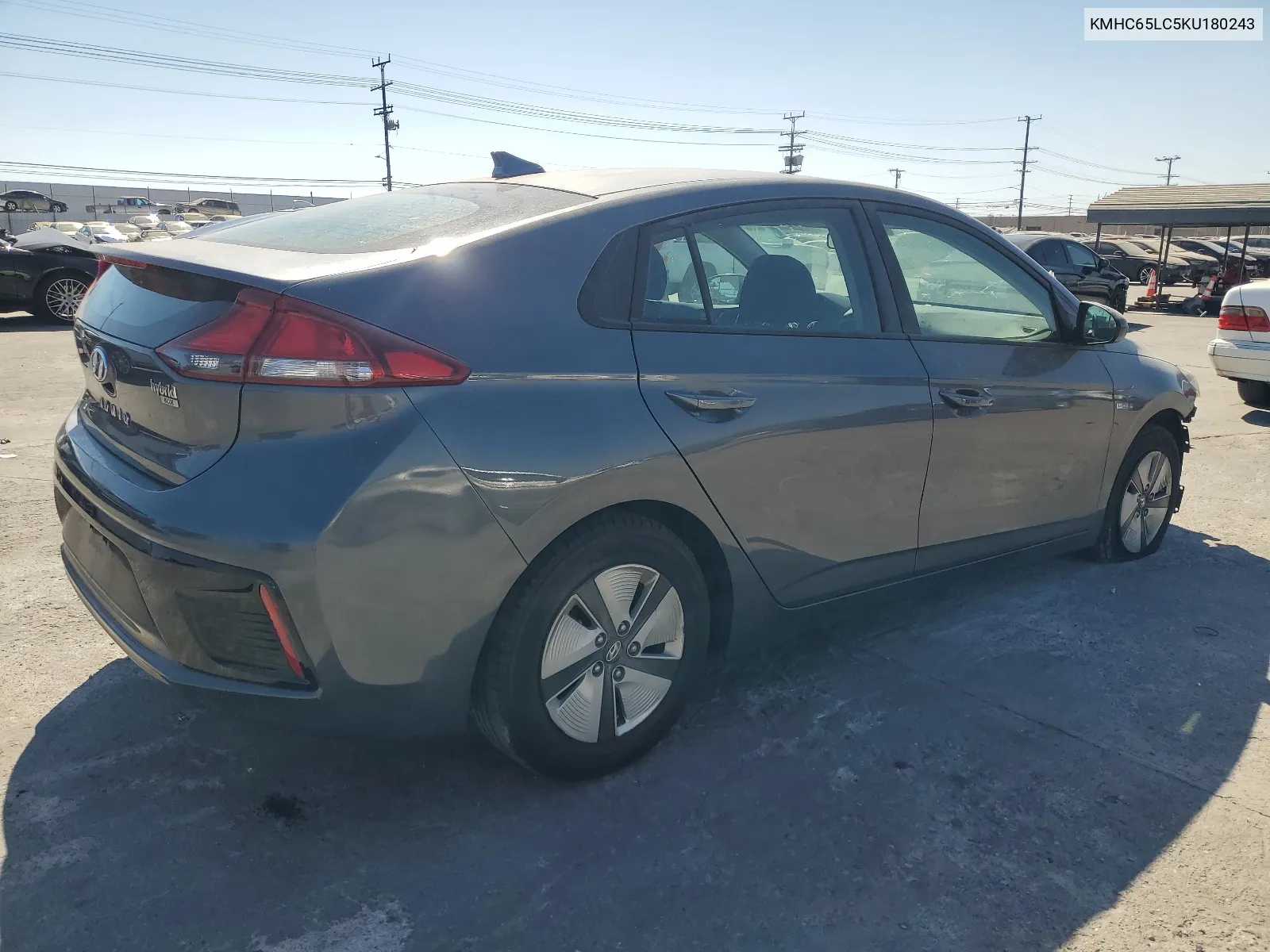 KMHC65LC5KU180243 2019 Hyundai Ioniq Blue