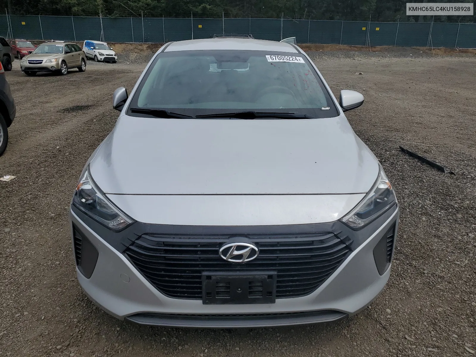 KMHC65LC4KU158928 2019 Hyundai Ioniq Blue