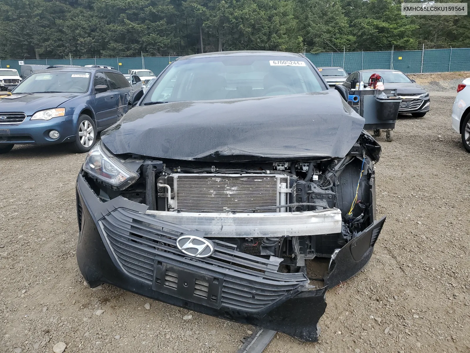 KMHC65LC8KU159564 2019 Hyundai Ioniq Blue