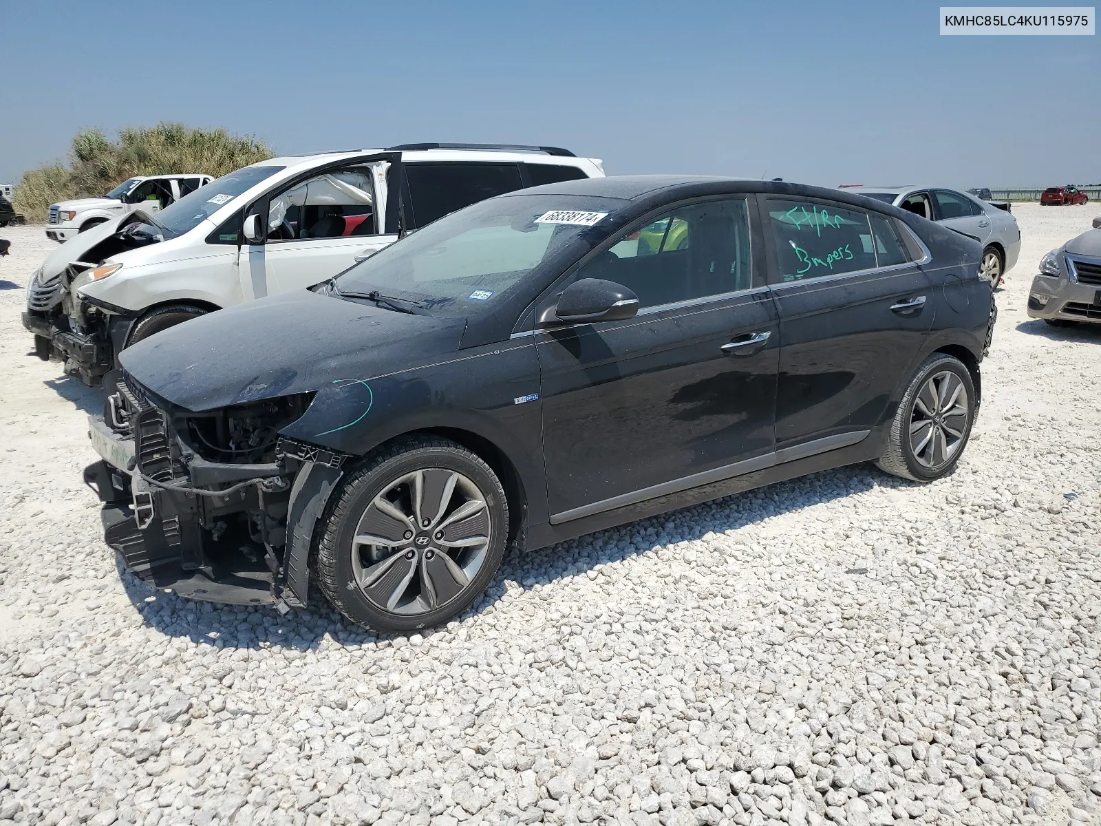 2019 Hyundai Ioniq Limited VIN: KMHC85LC4KU115975 Lot: 68338174