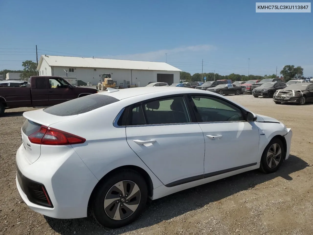 KMHC75LC3KU113847 2019 Hyundai Ioniq Sel