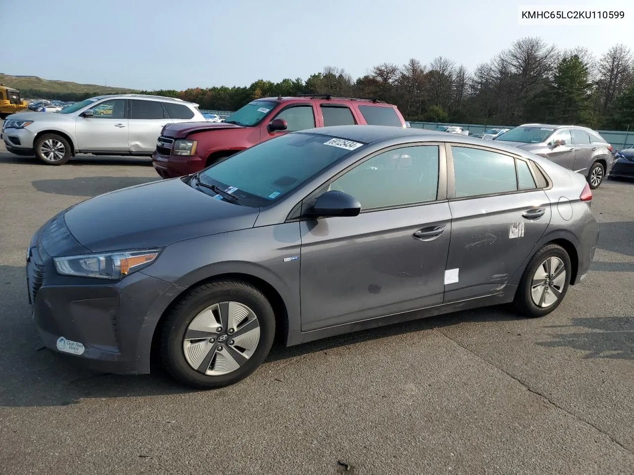 KMHC65LC2KU110599 2019 Hyundai Ioniq Blue