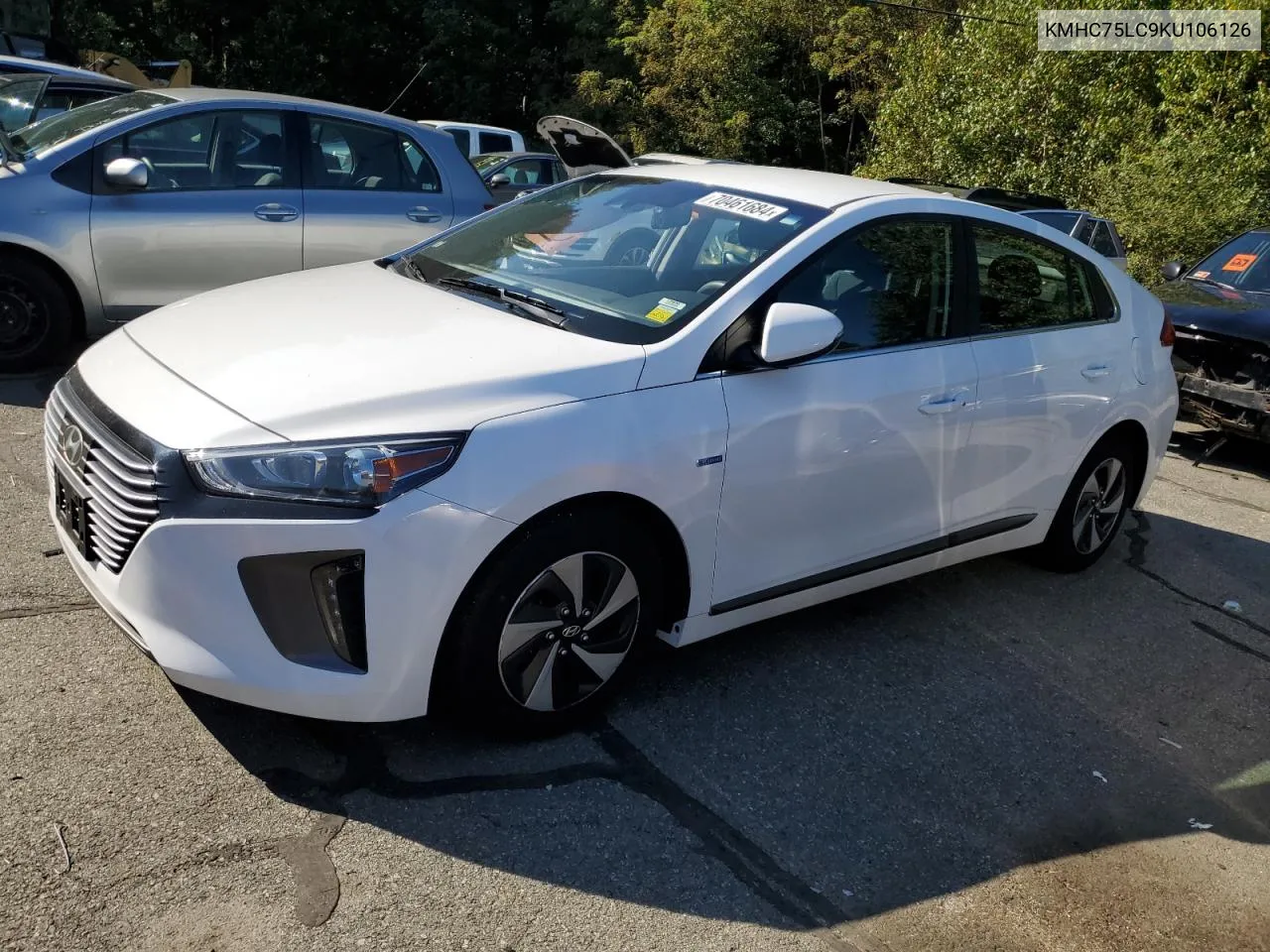 KMHC75LC9KU106126 2019 Hyundai Ioniq Sel