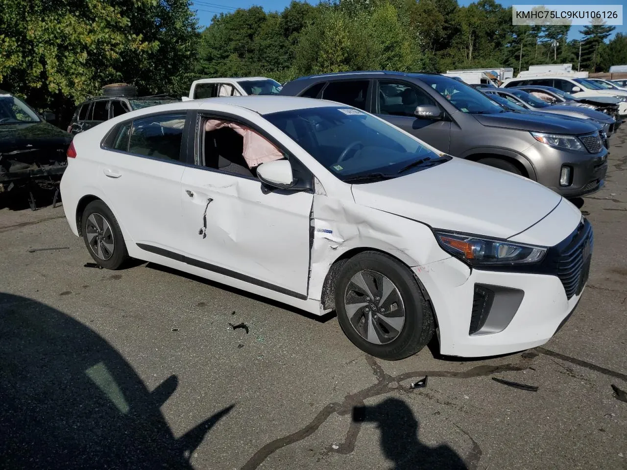 KMHC75LC9KU106126 2019 Hyundai Ioniq Sel