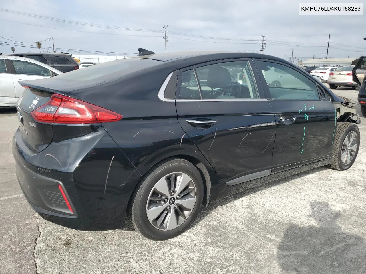 KMHC75LD4KU168283 2019 Hyundai Ioniq Limited