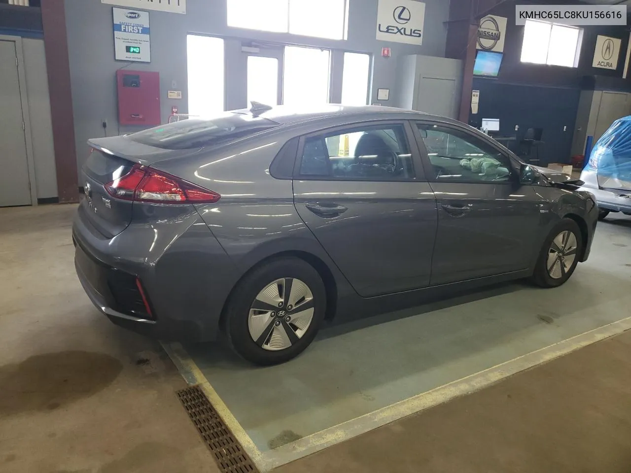 KMHC65LC8KU156616 2019 Hyundai Ioniq Blue