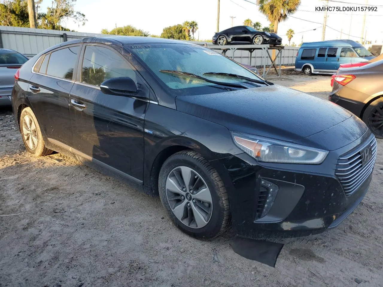 2019 Hyundai Ioniq Limited VIN: KMHC75LD0KU157992 Lot: 72330954