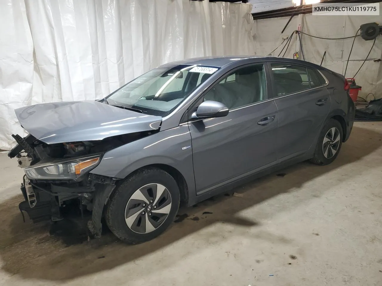 2019 Hyundai Ioniq Sel VIN: KMHC75LC1KU119775 Lot: 75768314