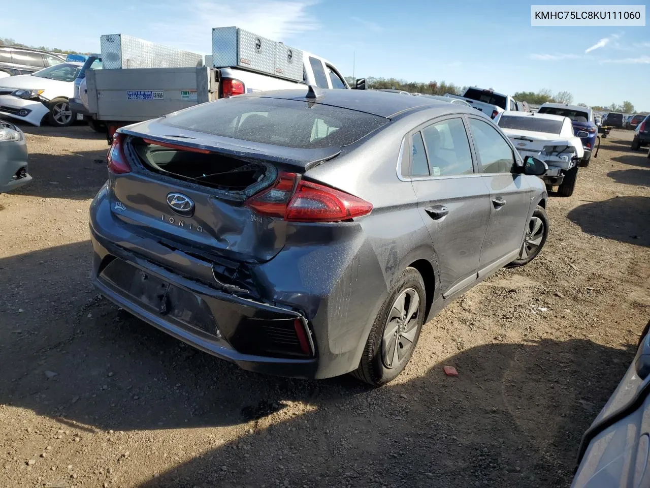 2019 Hyundai Ioniq Sel VIN: KMHC75LC8KU111060 Lot: 76262864