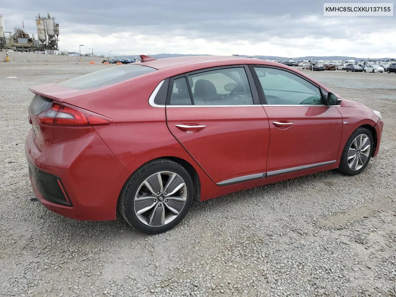 KMHC85LCXKU137155 2019 Hyundai Ioniq Limited