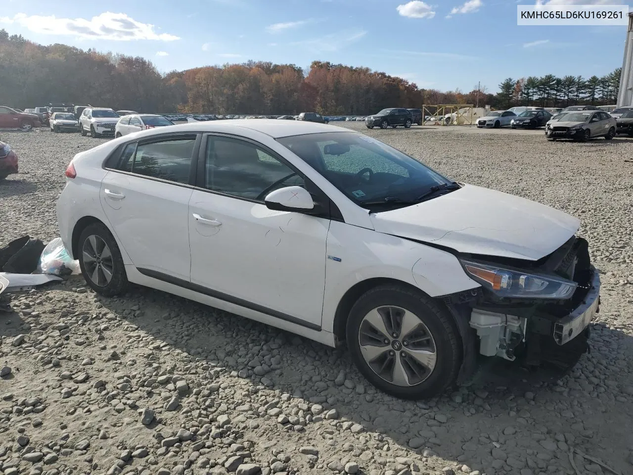 2019 Hyundai Ioniq VIN: KMHC65LD6KU169261 Lot: 77107134