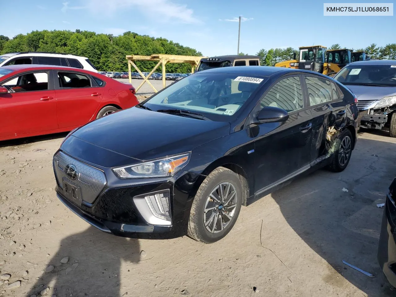 2020 Hyundai Ioniq Se VIN: KMHC75LJ1LU068651 Lot: 61080894