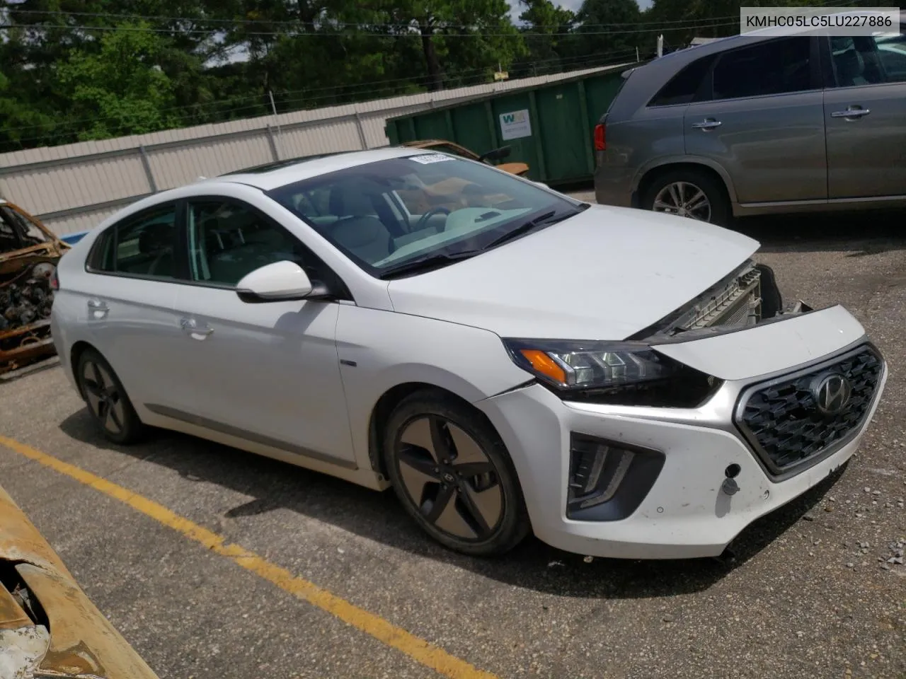 2020 Hyundai Ioniq Limited VIN: KMHC05LC5LU227886 Lot: 63119554