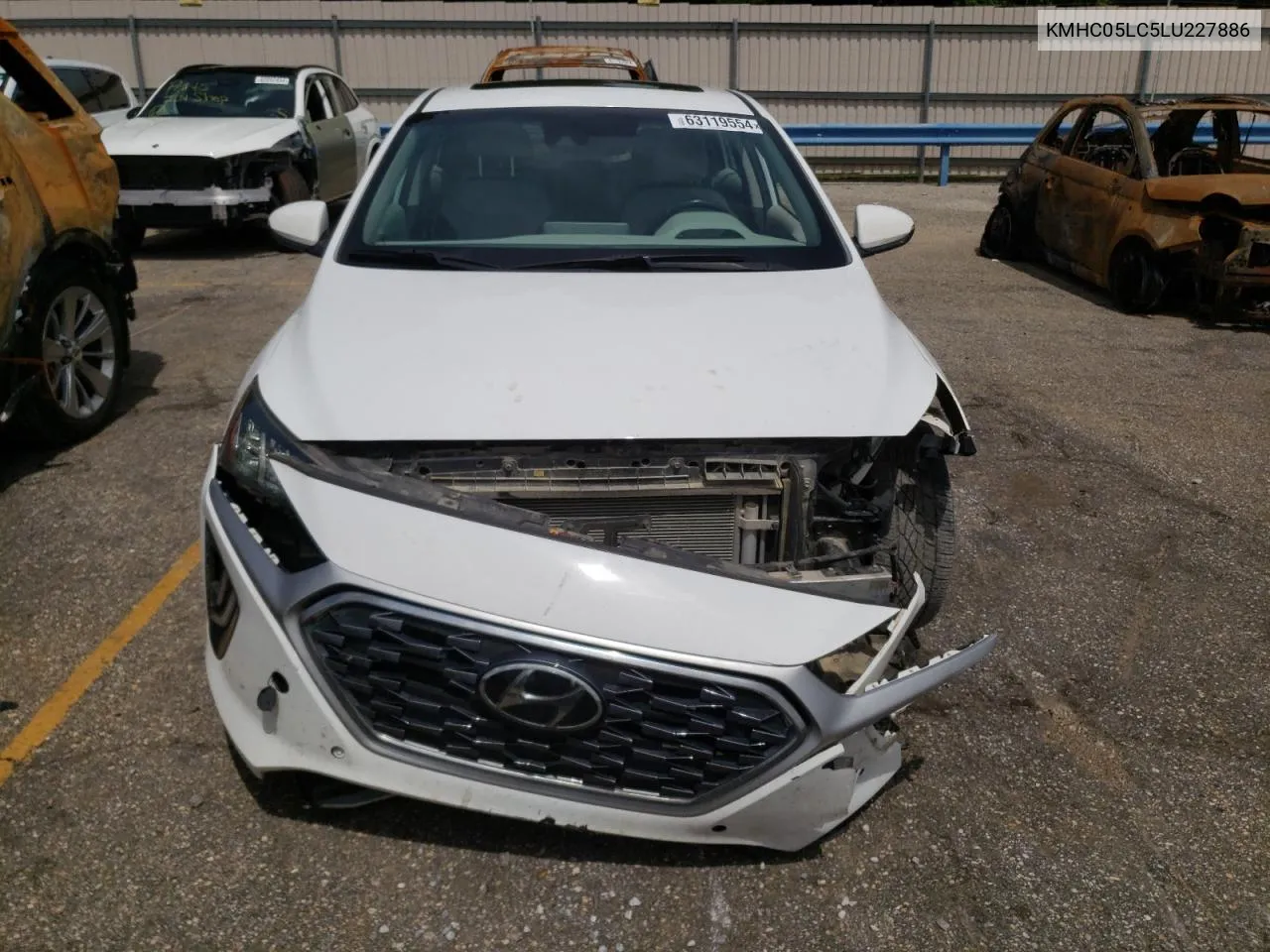 2020 Hyundai Ioniq Limited VIN: KMHC05LC5LU227886 Lot: 63119554