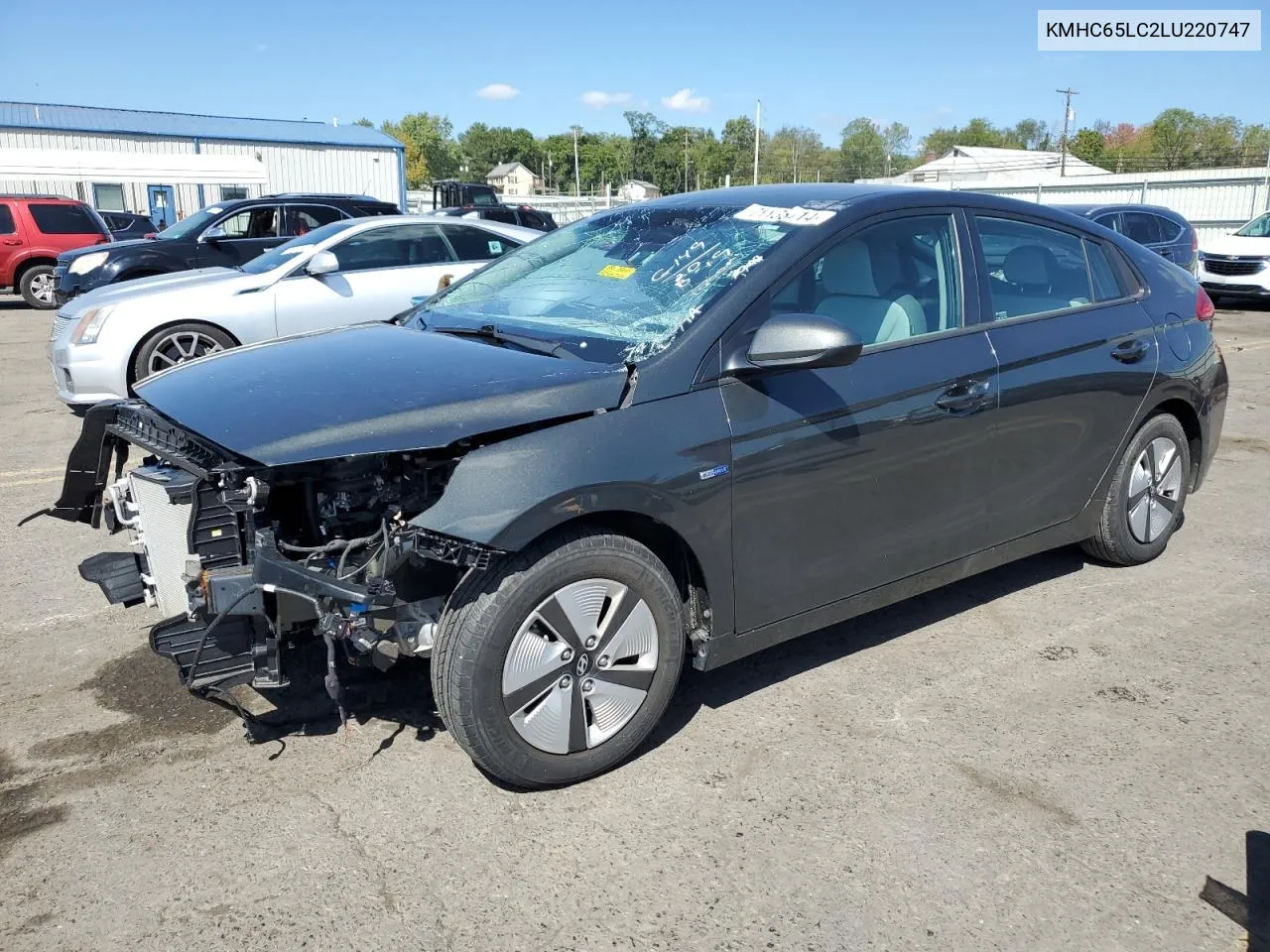 2020 Hyundai Ioniq Blue VIN: KMHC65LC2LU220747 Lot: 71133314