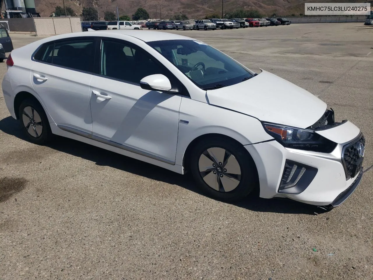 2020 Hyundai Ioniq Se VIN: KMHC75LC3LU240275 Lot: 71773264