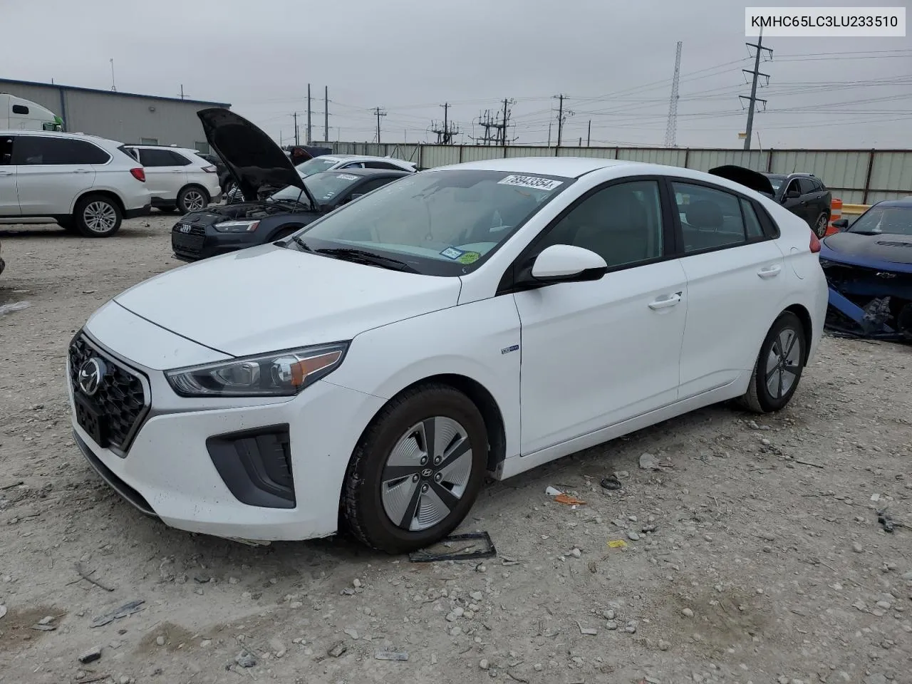 2020 Hyundai Ioniq Blue VIN: KMHC65LC3LU233510 Lot: 78943354