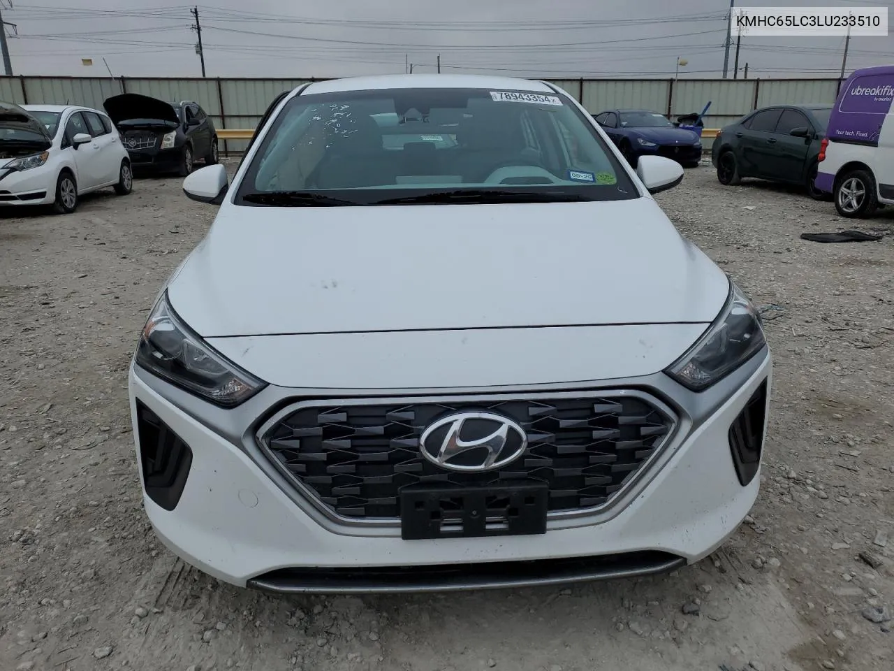 2020 Hyundai Ioniq Blue VIN: KMHC65LC3LU233510 Lot: 78943354