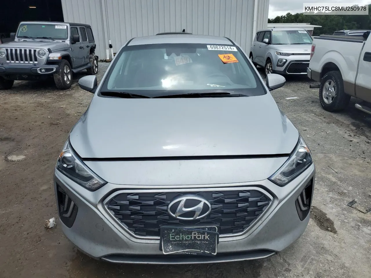 2021 Hyundai Ioniq Se VIN: KMHC75LC8MU250978 Lot: 69872514