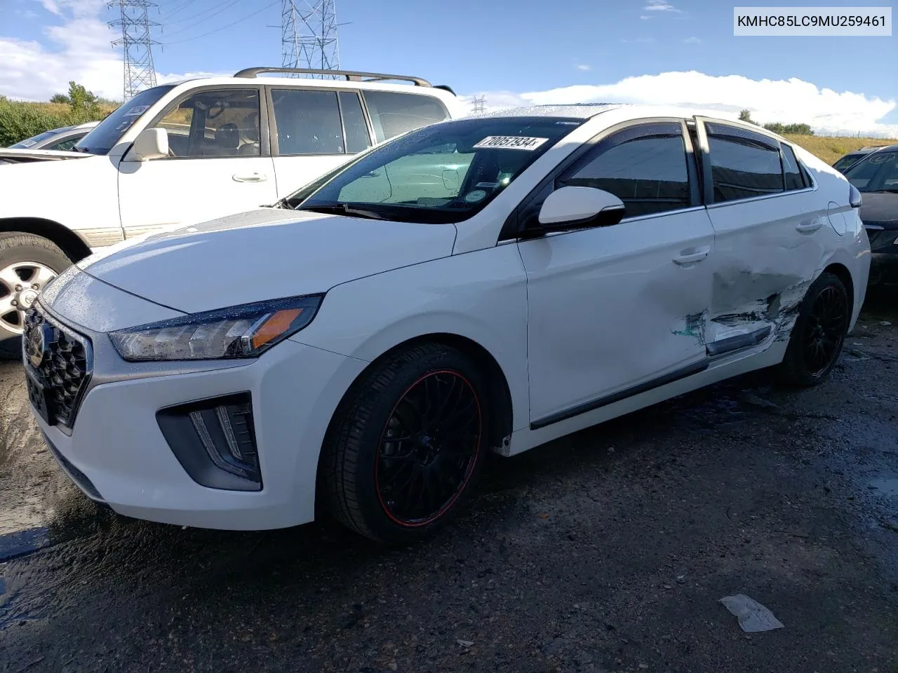 2021 Hyundai Ioniq Sel VIN: KMHC85LC9MU259461 Lot: 70057934