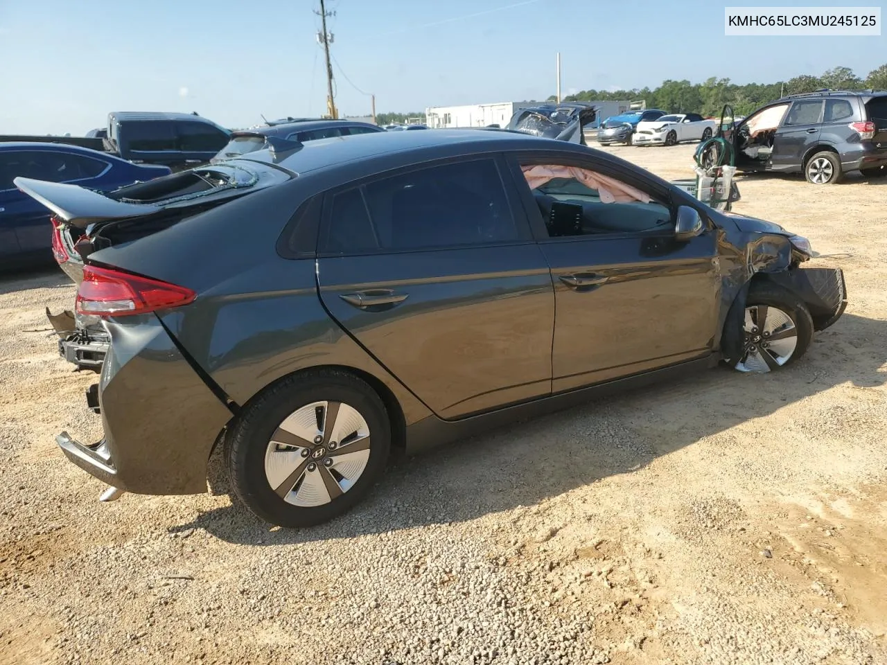 2021 Hyundai Ioniq Blue VIN: KMHC65LC3MU245125 Lot: 71684384