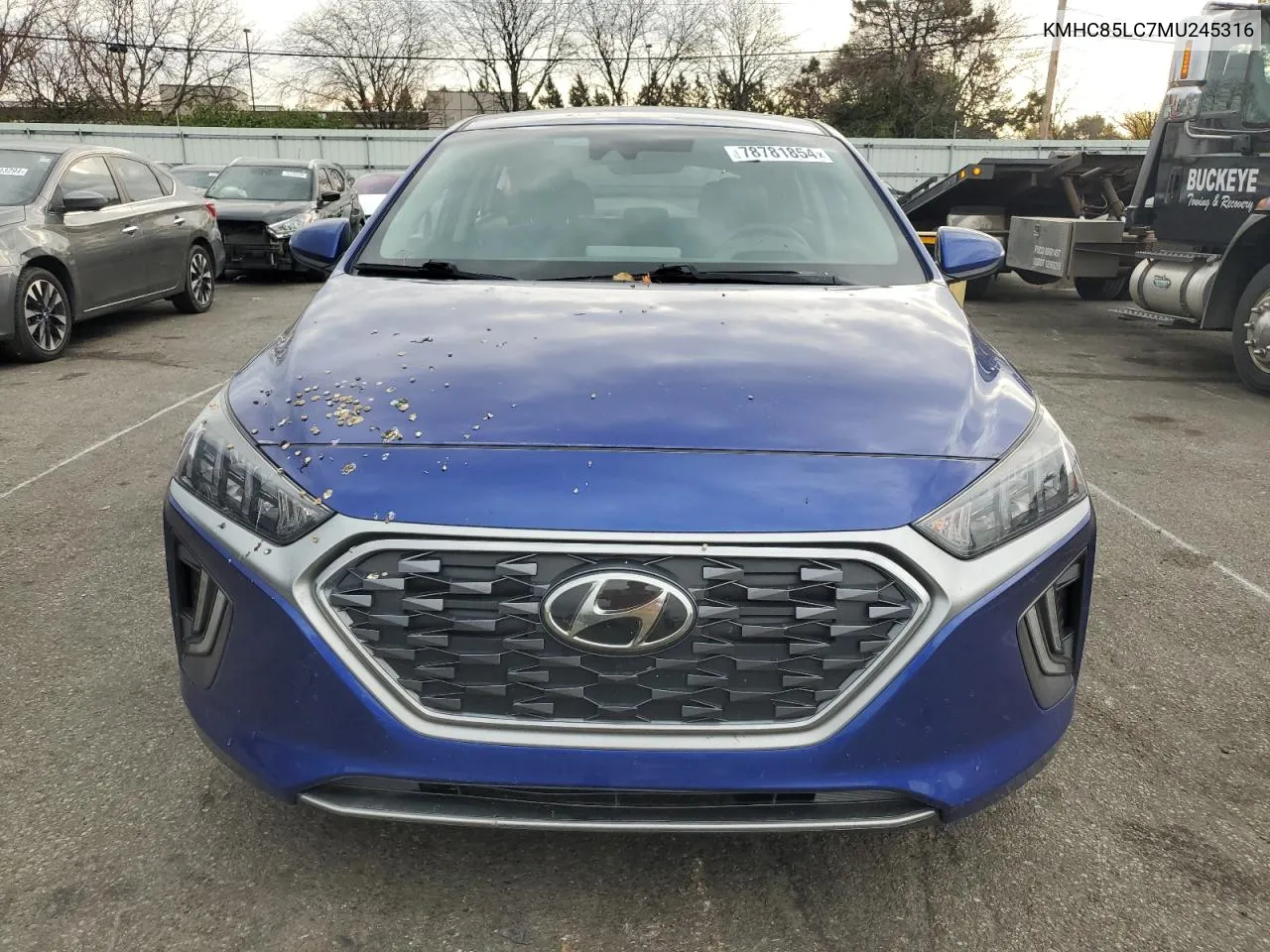 2021 Hyundai Ioniq Sel VIN: KMHC85LC7MU245316 Lot: 78781854