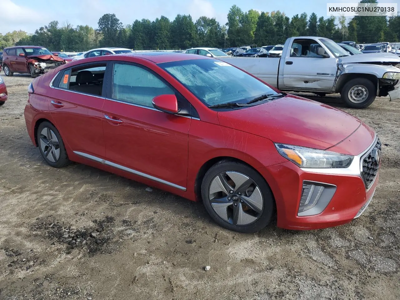 2022 Hyundai Ioniq Limited VIN: KMHC05LC1NU270138 Lot: 72377504