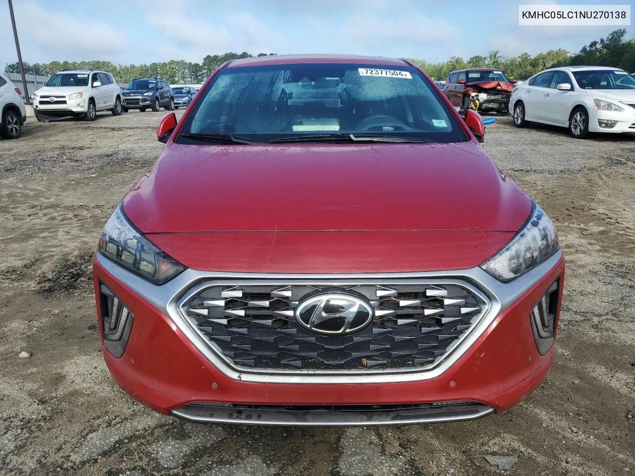 2022 Hyundai Ioniq Limited VIN: KMHC05LC1NU270138 Lot: 72377504