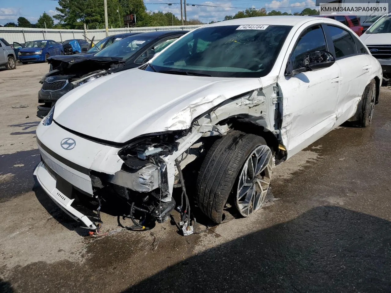 2023 Hyundai Ioniq 6 Sel VIN: KMHM34AA3PA049619 Lot: 74243784