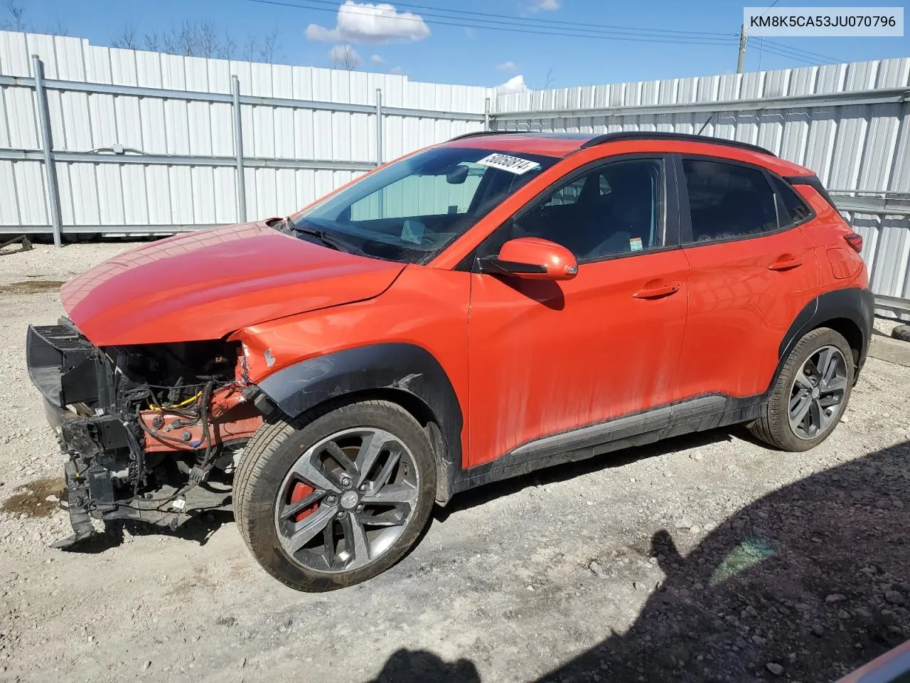 KM8K5CA53JU070796 2018 Hyundai Kona Ultimate