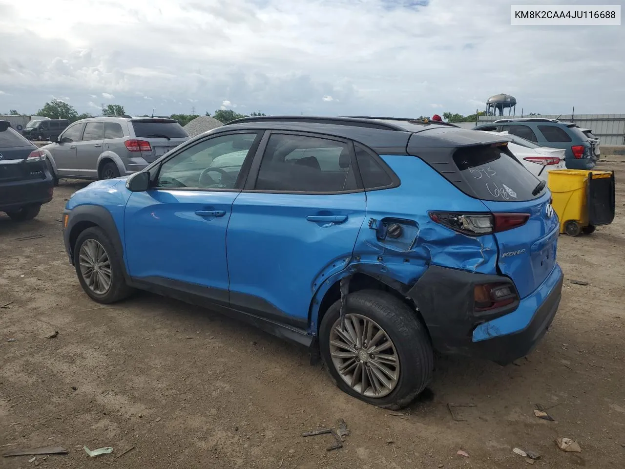 KM8K2CAA4JU116688 2018 Hyundai Kona Sel