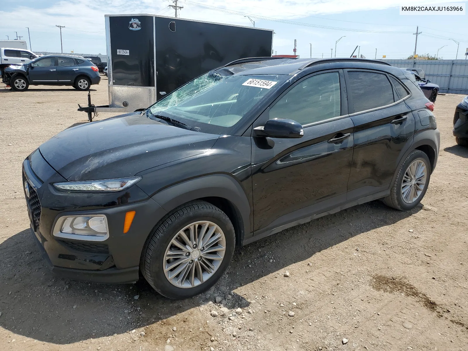 KM8K2CAAXJU163966 2018 Hyundai Kona Sel