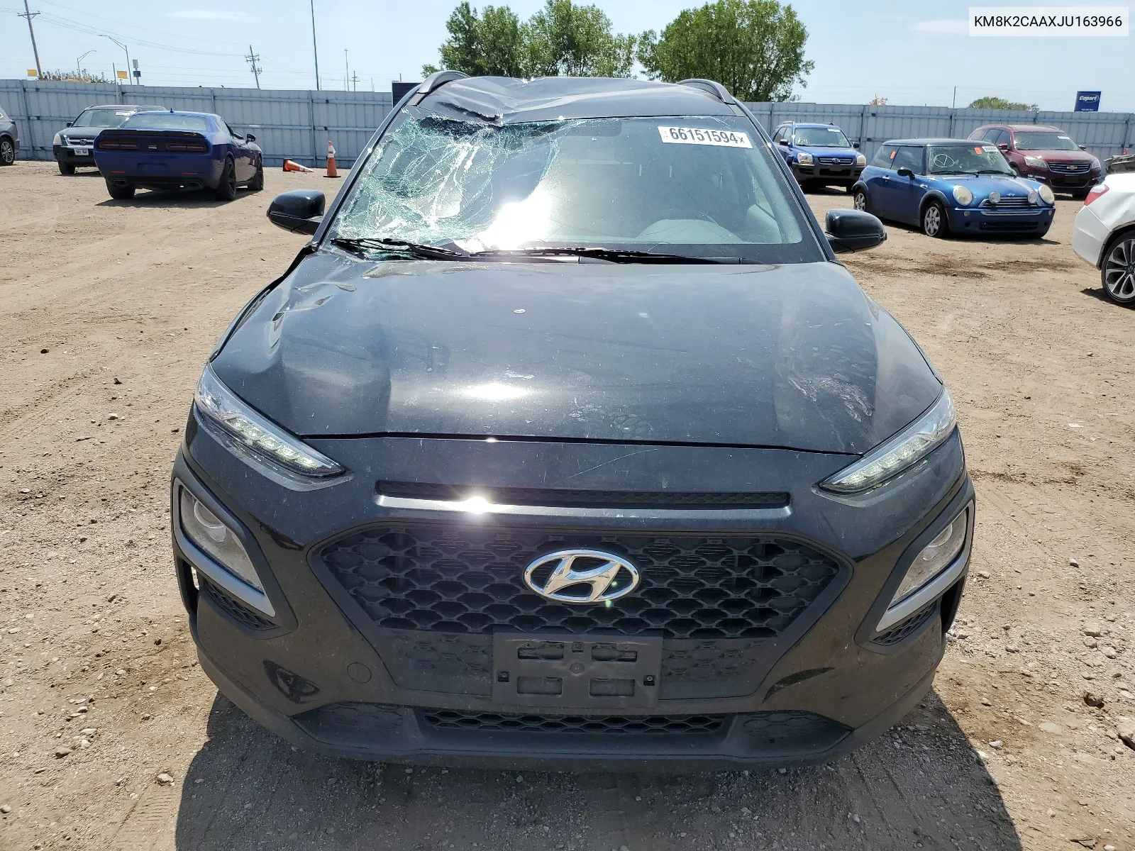 2018 Hyundai Kona Sel VIN: KM8K2CAAXJU163966 Lot: 66151594