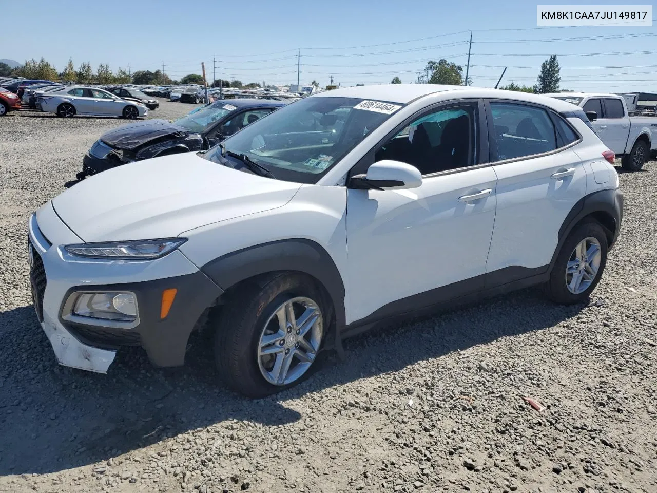 2018 Hyundai Kona Se VIN: KM8K1CAA7JU149817 Lot: 69614464