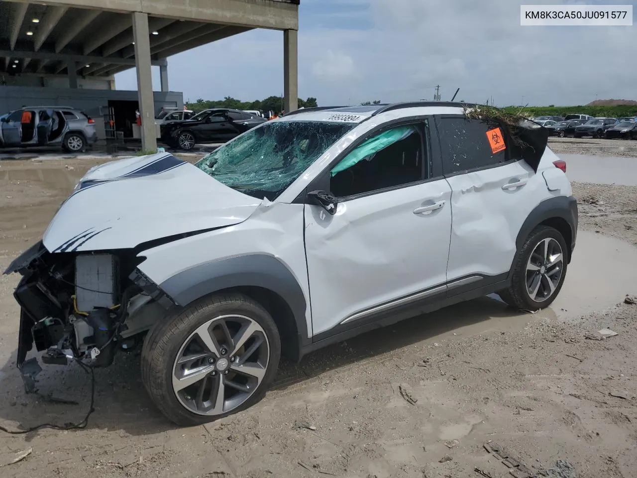 2018 Hyundai Kona Limited VIN: KM8K3CA50JU091577 Lot: 69933894