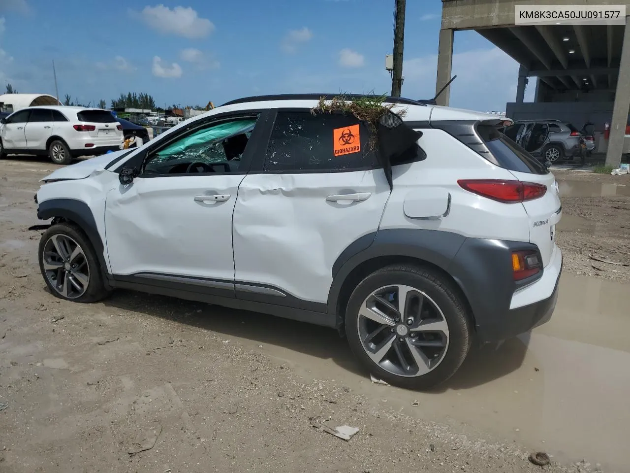 2018 Hyundai Kona Limited VIN: KM8K3CA50JU091577 Lot: 69933894