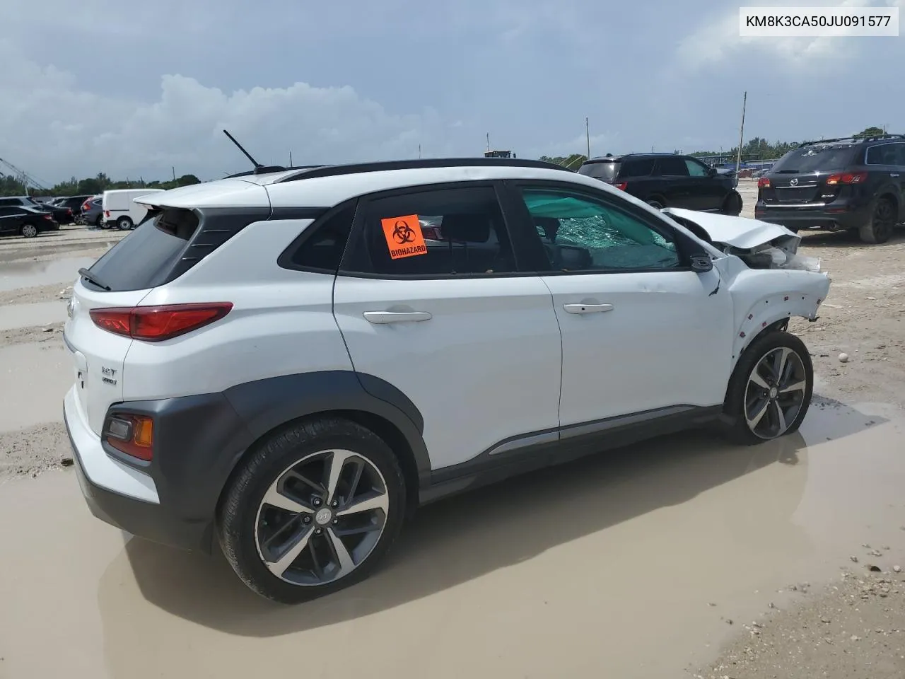 2018 Hyundai Kona Limited VIN: KM8K3CA50JU091577 Lot: 69933894