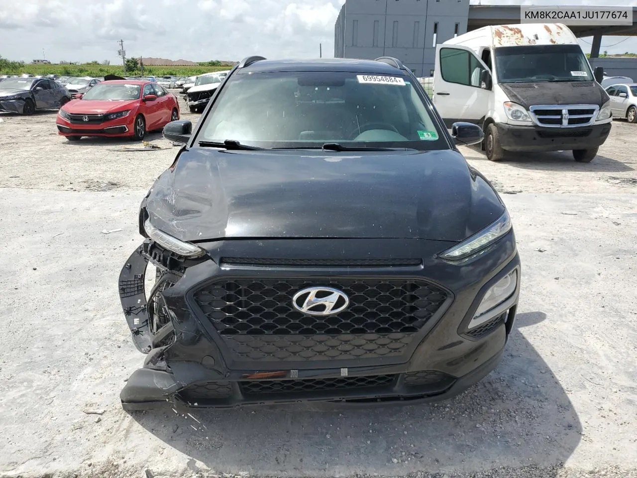 2018 Hyundai Kona Sel VIN: KM8K2CAA1JU177674 Lot: 69954884