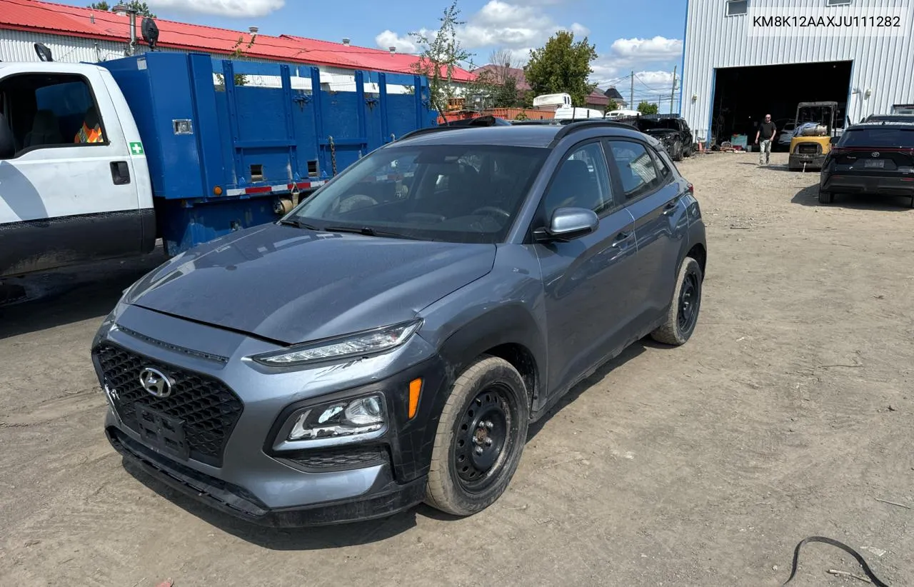 2018 Hyundai Kona Se VIN: KM8K12AAXJU111282 Lot: 69974664