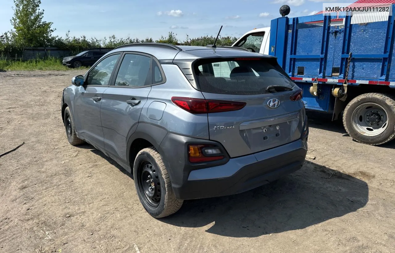 2018 Hyundai Kona Se VIN: KM8K12AAXJU111282 Lot: 69974664